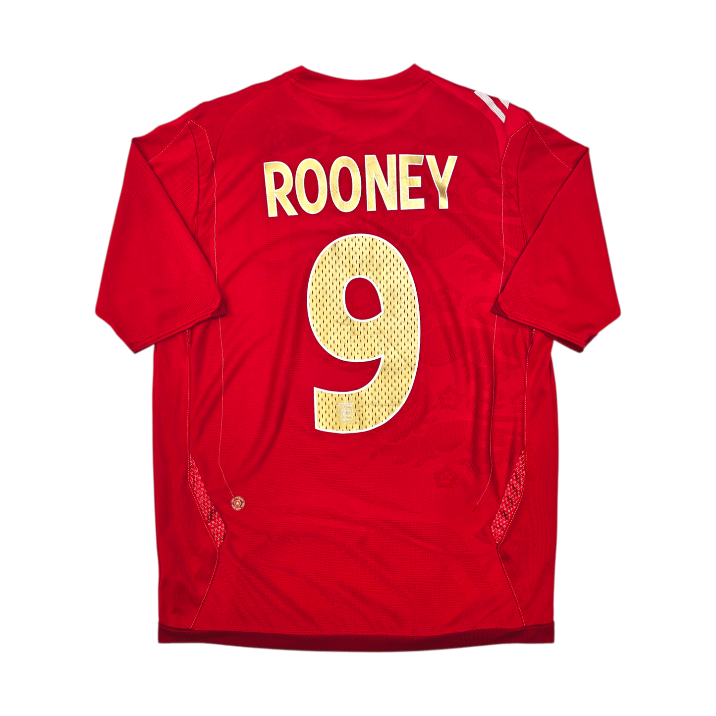 2006/08 England Away Football Shirt (M) Umbro #9 Rooney