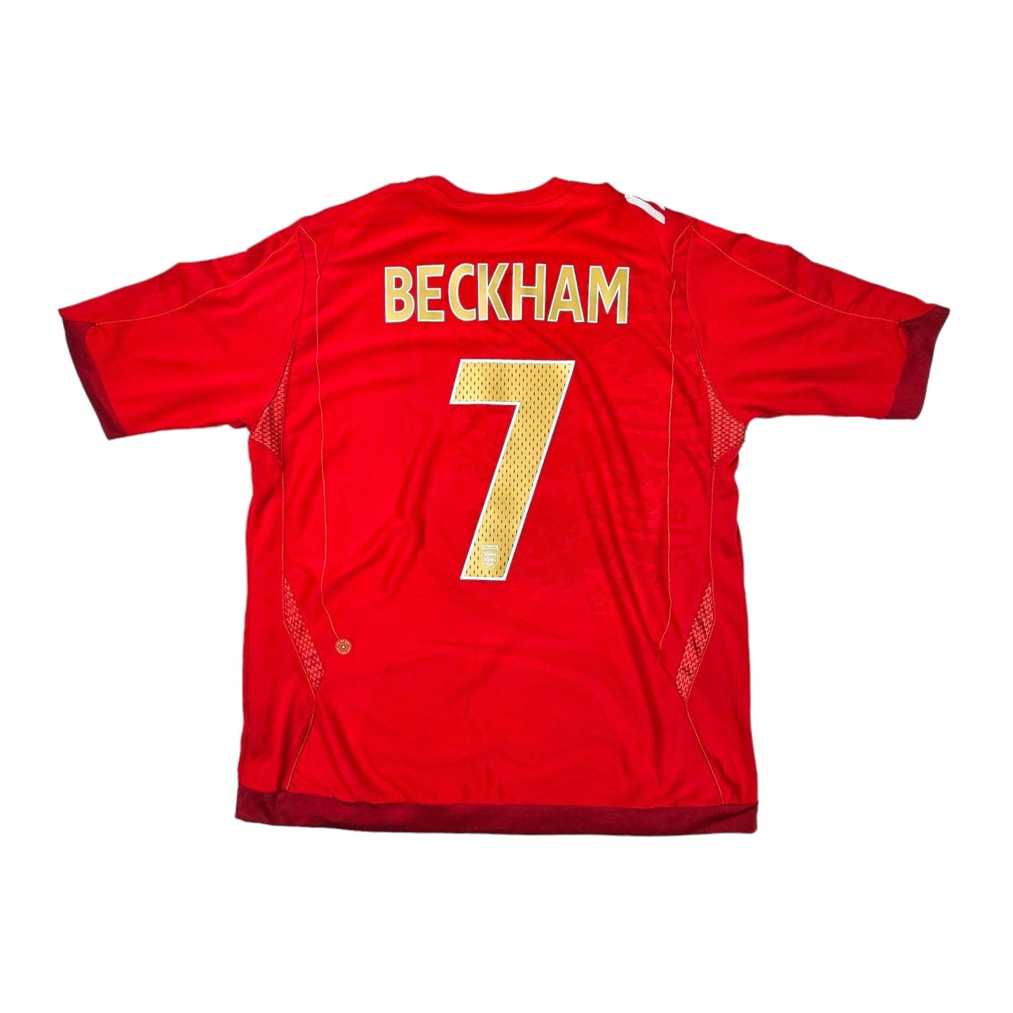 2006/08 England Away  Football Shirt (XL) Umbro #7 Beckham