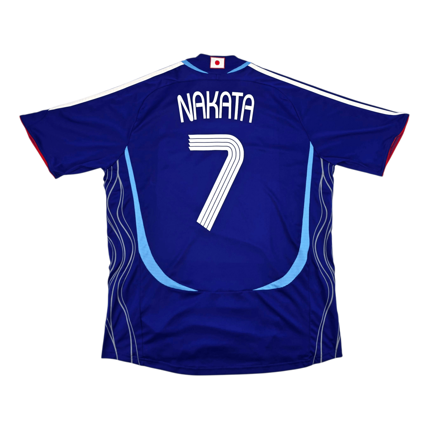 2006/08 Japan Home Football Shirt (XL) Adidas #7 Nakata