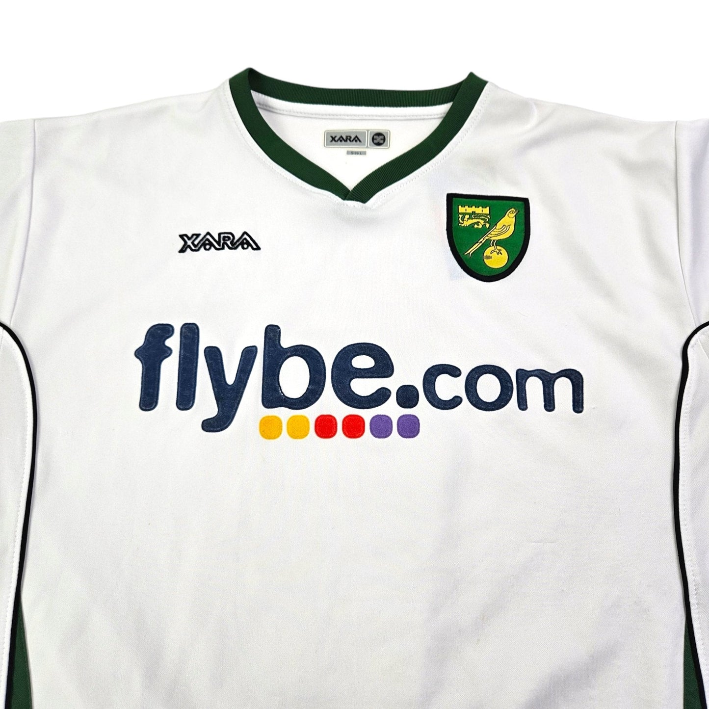 2006/08 Norwich City Away Football Shirt (L) XARA #9 Dublin