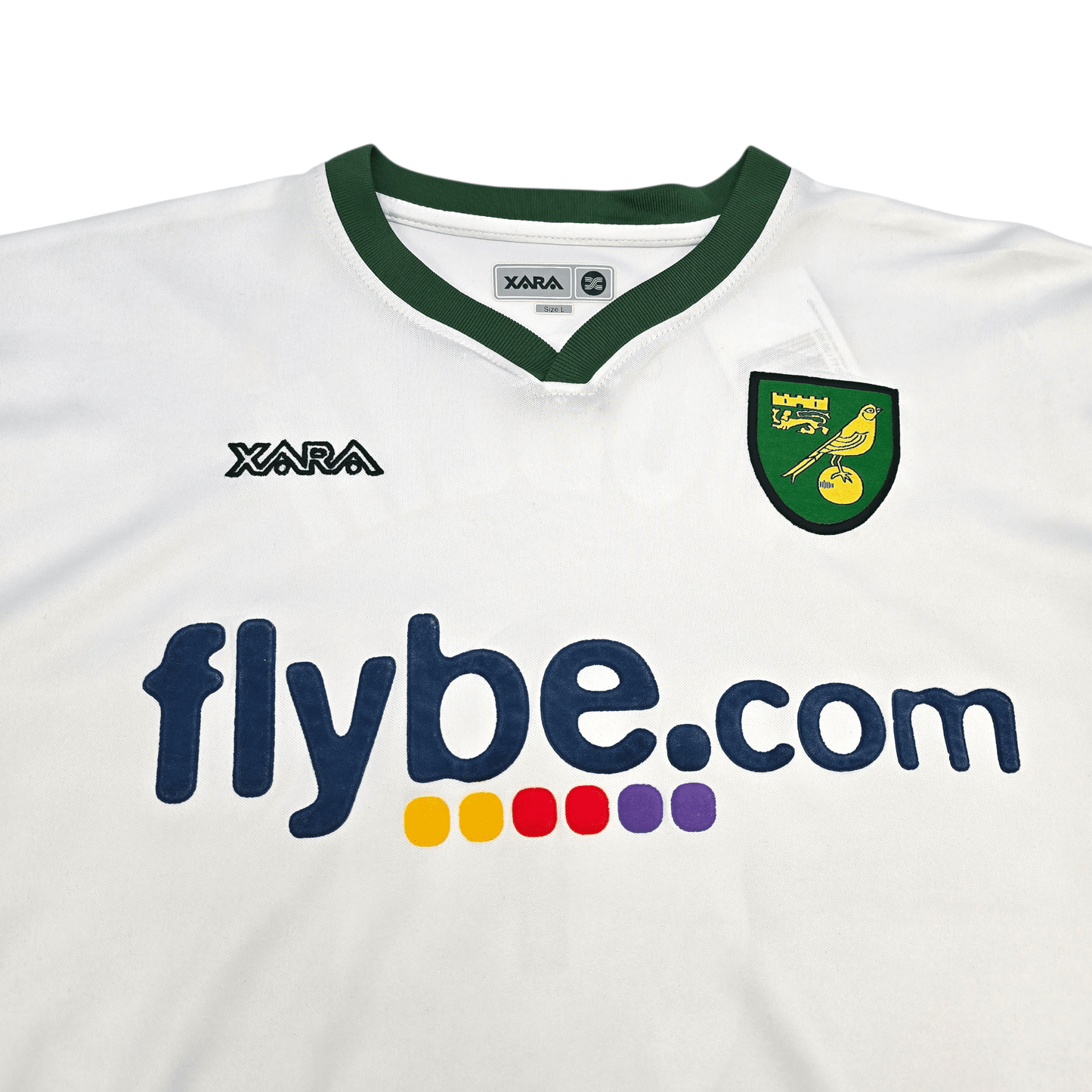 2006/08 Norwich City Away Football Shirt (L) Xara #9 Dublin