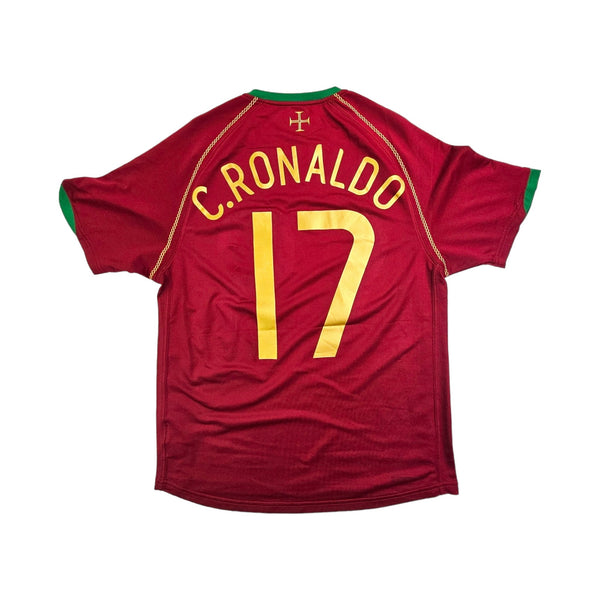 2006/08 Portugal Home Football Shirt (M) Nike #17 Ronaldo