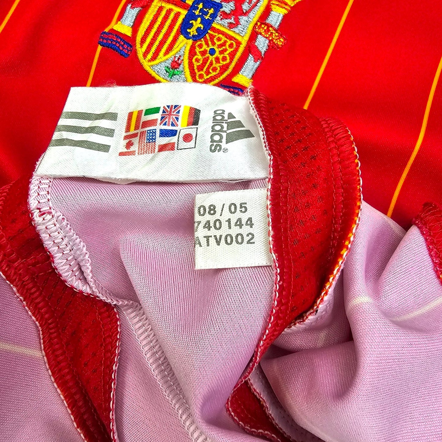 2006/08 Spain Home Football Shirt (XL) Adidas #21 David Villa