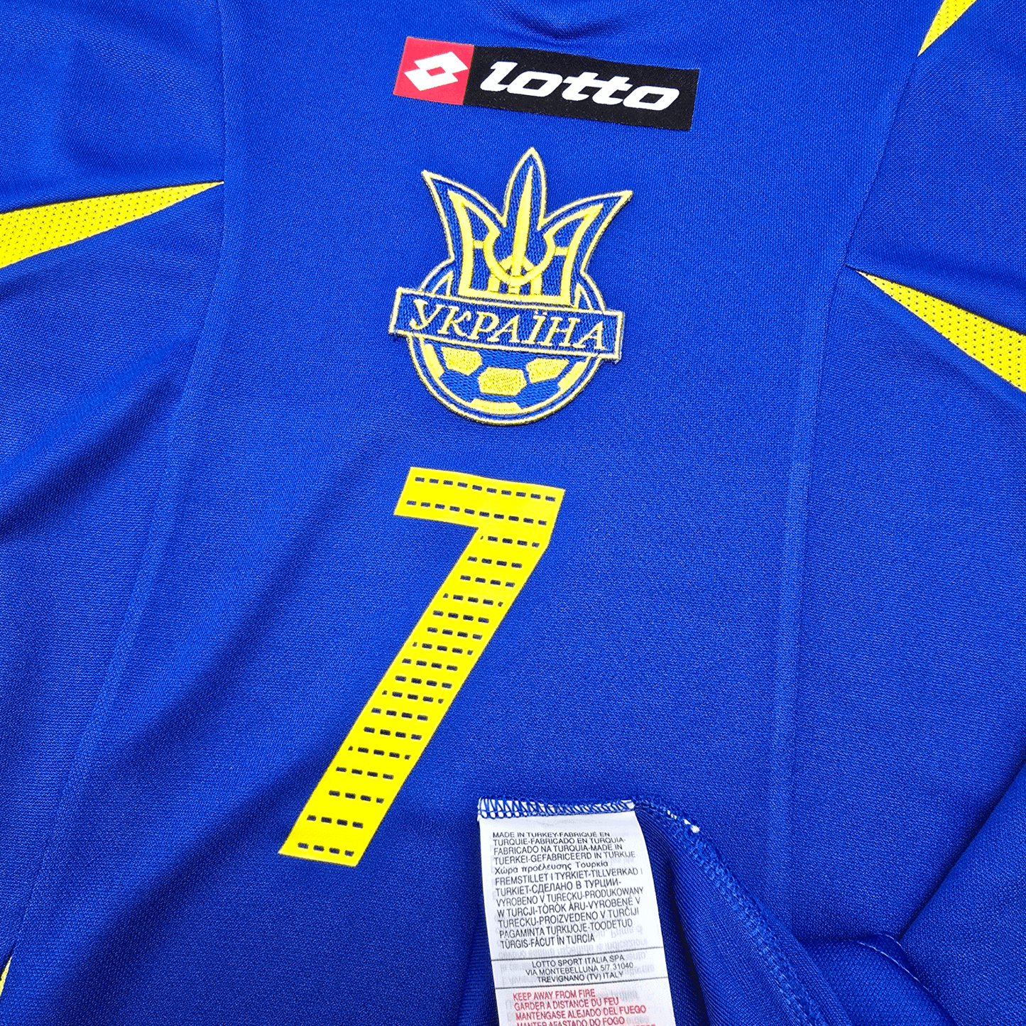 2006/08 Ukraine Away Football Shirt (XL) Lotto #7 Shevchenko (BNWTs)