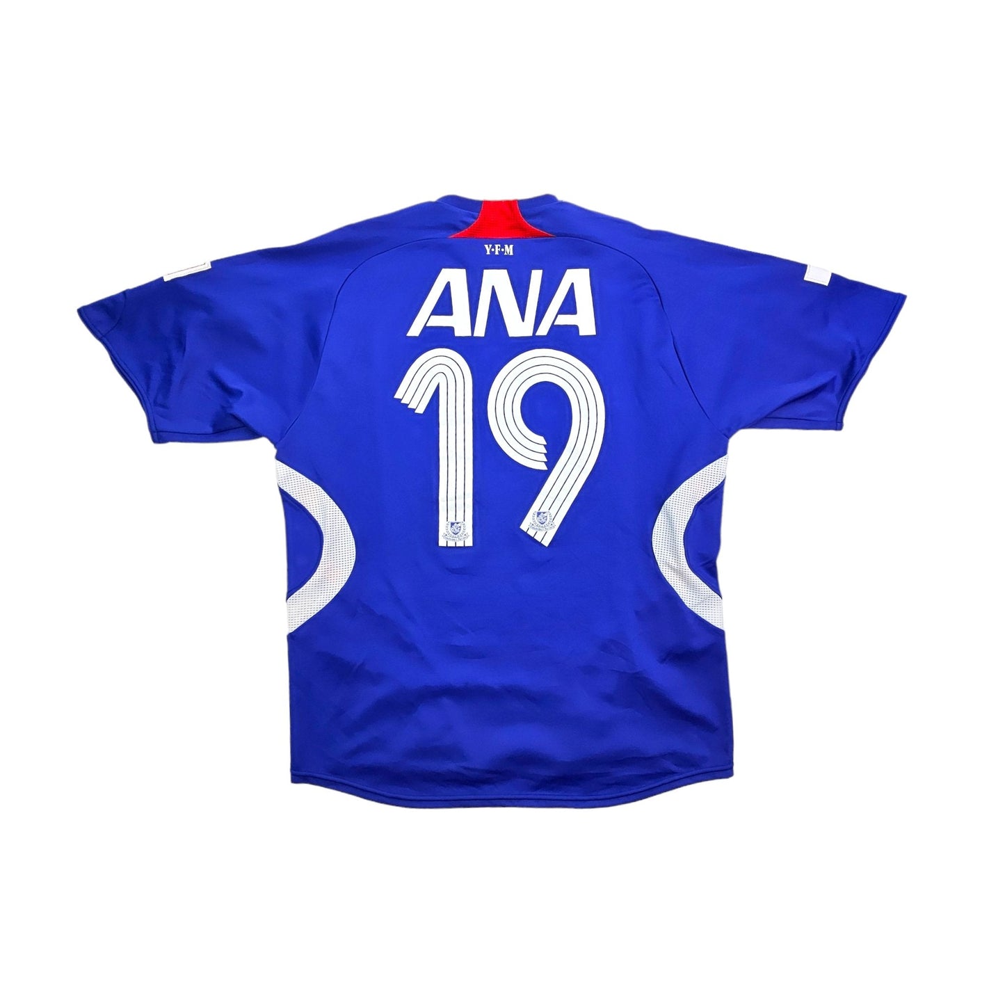 2007 Yokohama Marinos Home Football Shirt (L) Adidas # 19 (Inui)