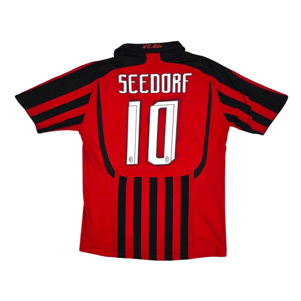 2007/08 AC Milan Home Football Shirt (L) Adidas #10 Seedorf
