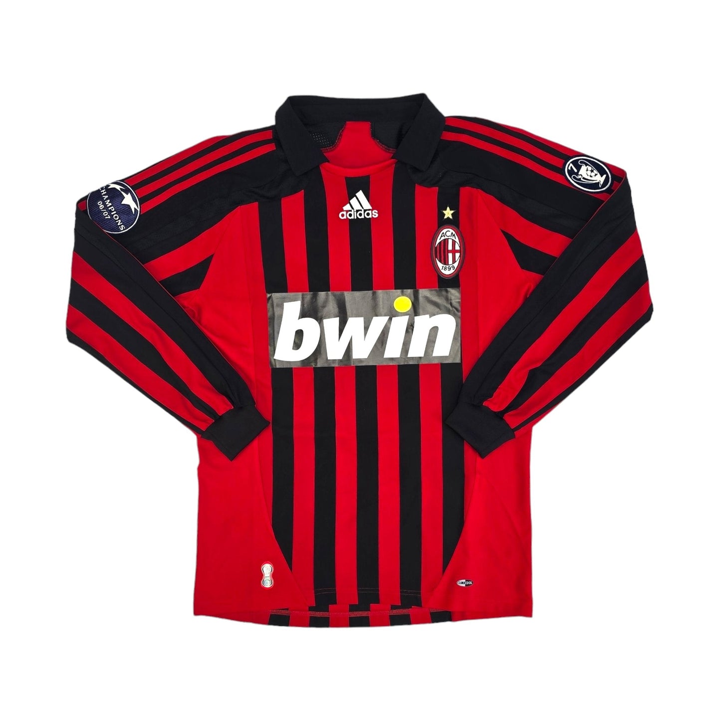 2007/08 AC Milan Home Football Shirt (M) Adidas #99 Ronaldo