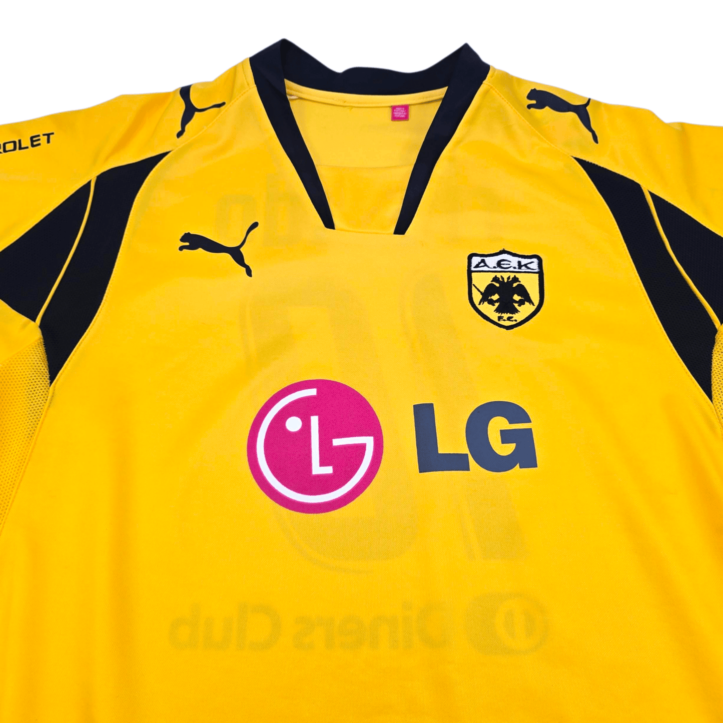 2007/08 AEK Athens Home Football Shirt (XL) Puma #10 Rivaldo