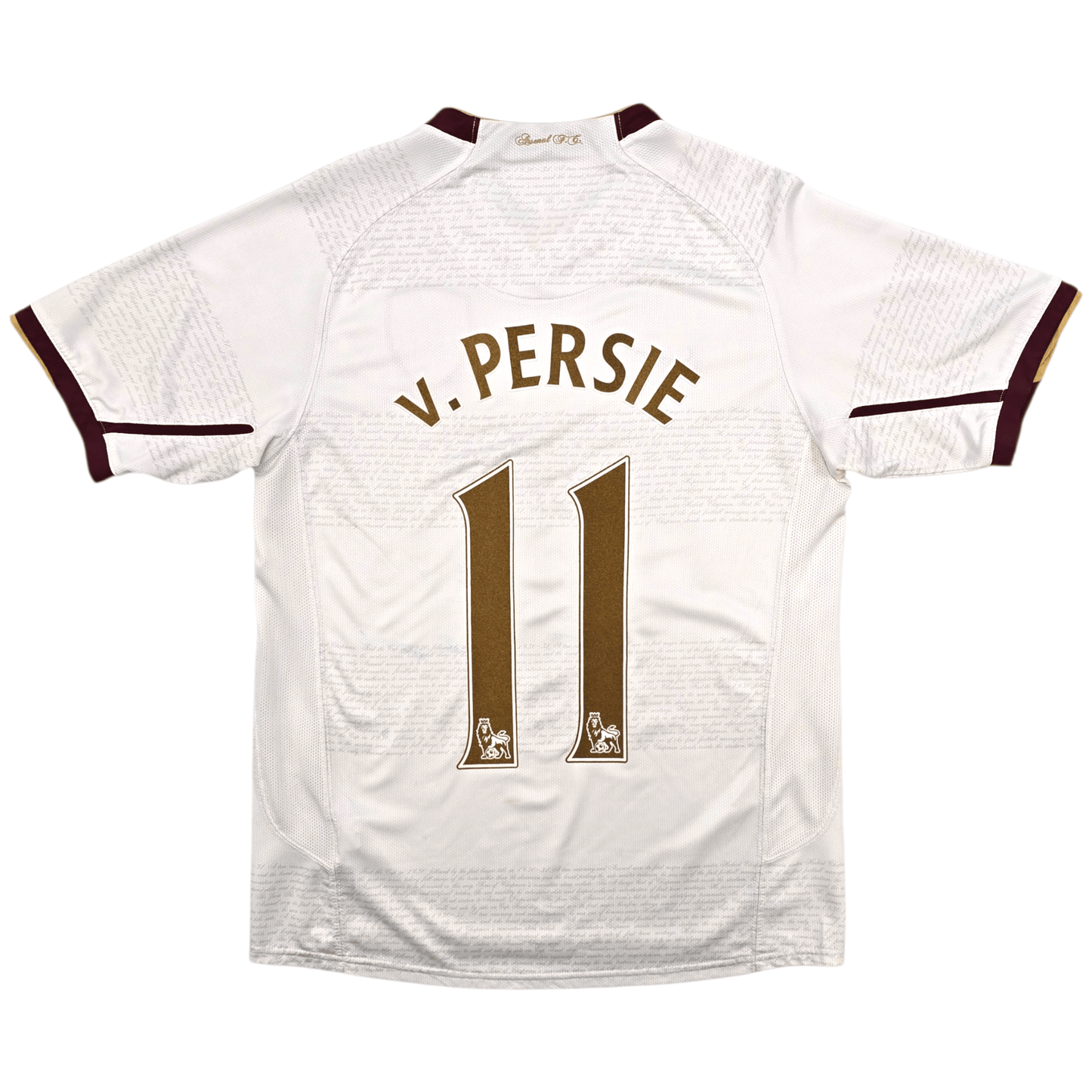 2007/08 Arsenal Away Football Shirt (S) Nike #11 v.Persie