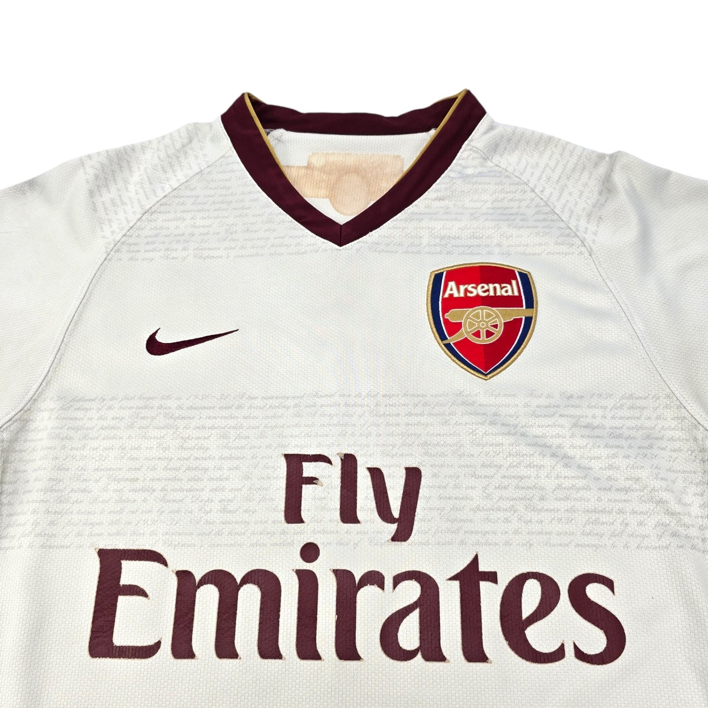 2007/08 Arsenal Away Football Shirt (S) Nike #4 Fabregas