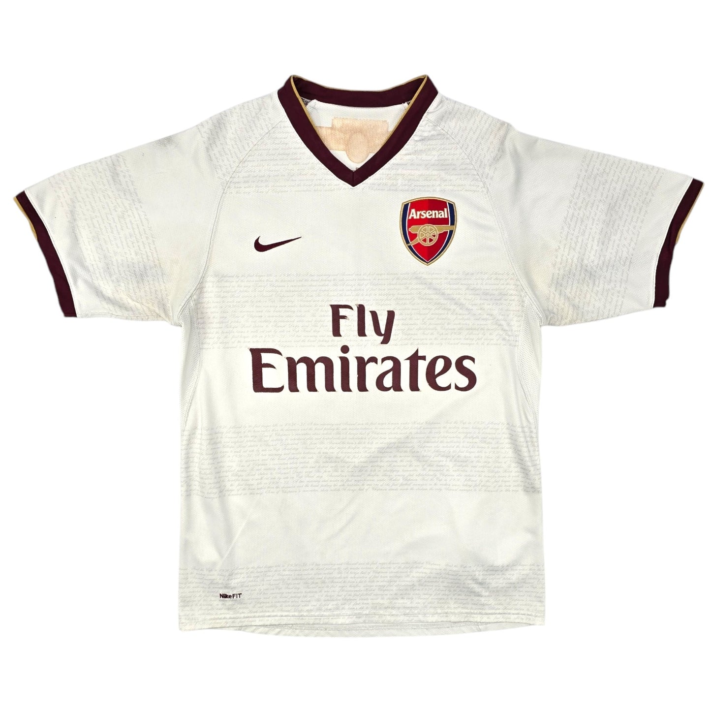 2007/08 Arsenal Away Football Shirt (S) Nike #4 Fabregas