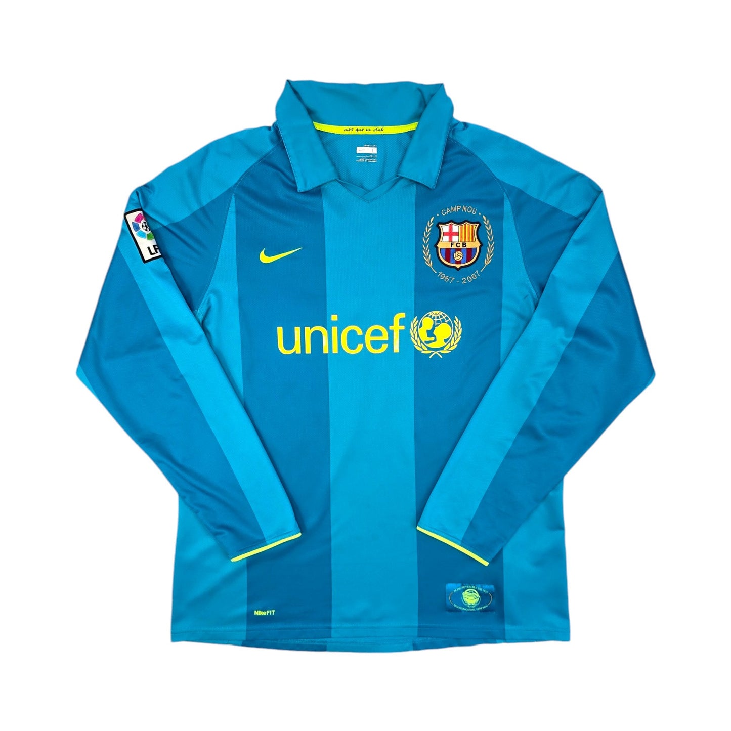 2007/08 Barcelona Away Football Shirt (L) Nike #10 Ronaldinho