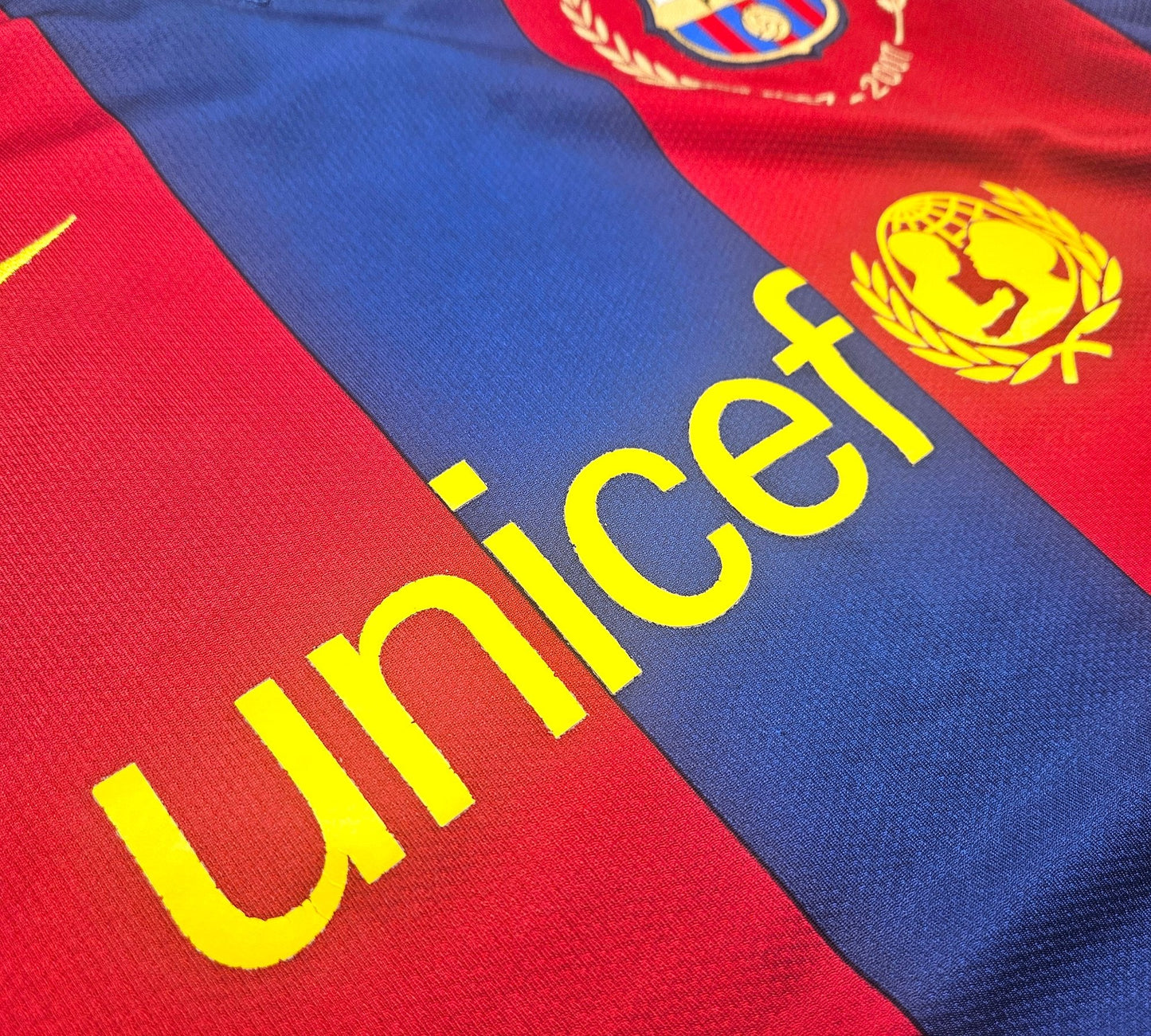 2007/08 Barcelona Home Football Shirt (M) Nike #9 Eto'o