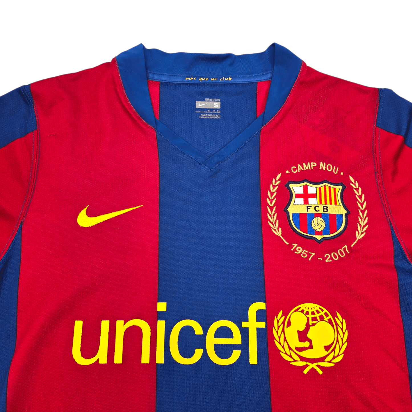 2007/08 Barcelona Home Football Shirt (S) Nike