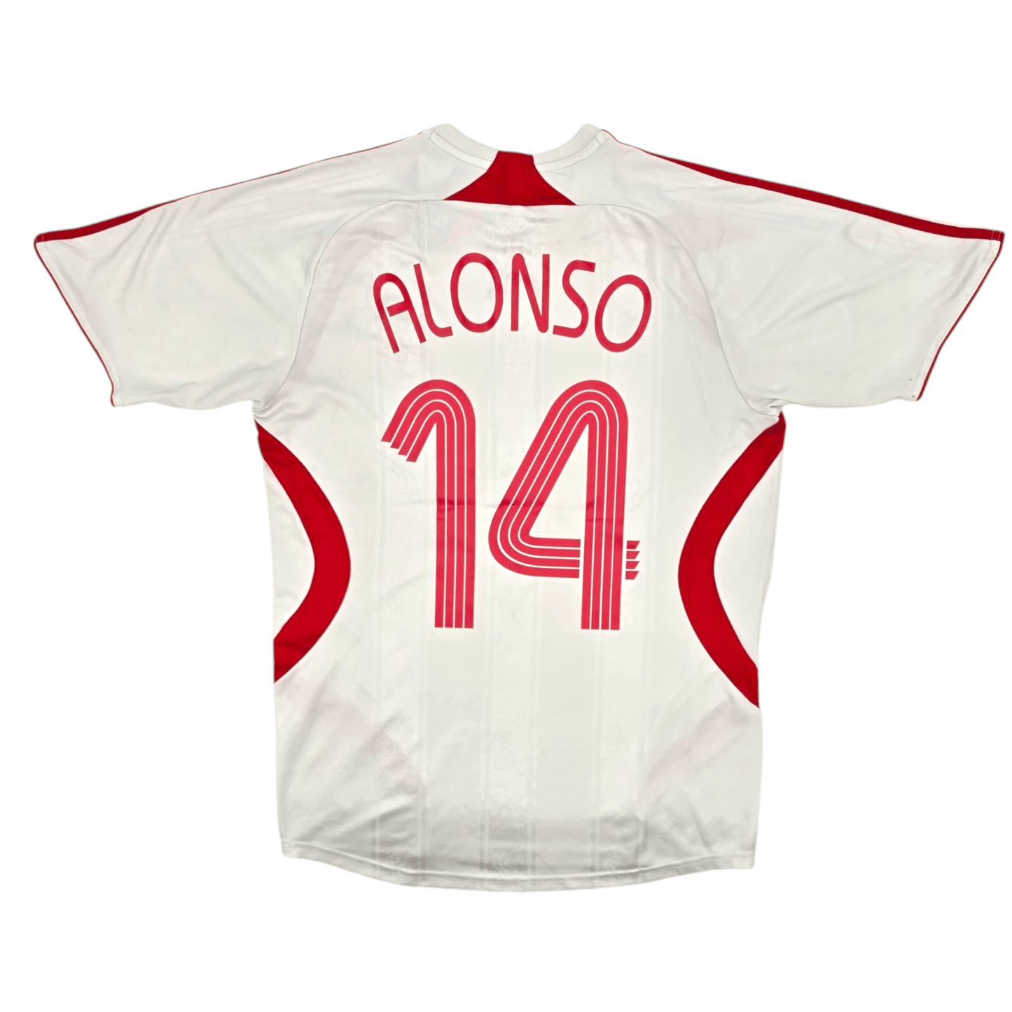 2007/08 Liverpool Away Football Shirt (M) Adidas #14 Alonso