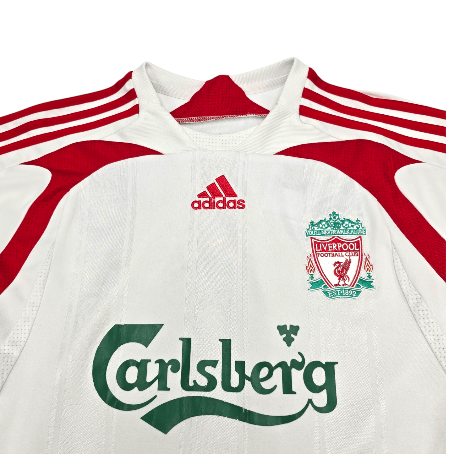 2007/08 Liverpool Away Football Shirt (S) Adidas #8 Gerrard