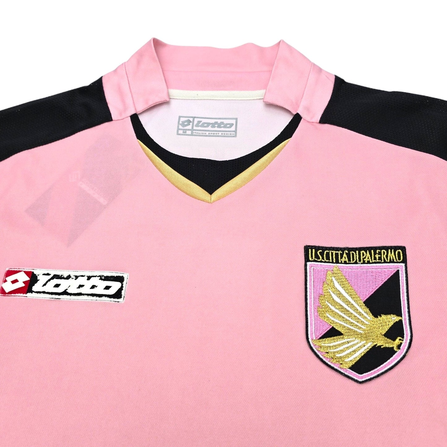 2007/08 Palermo Home Football Shirt (M) Lotto #7 Cavani