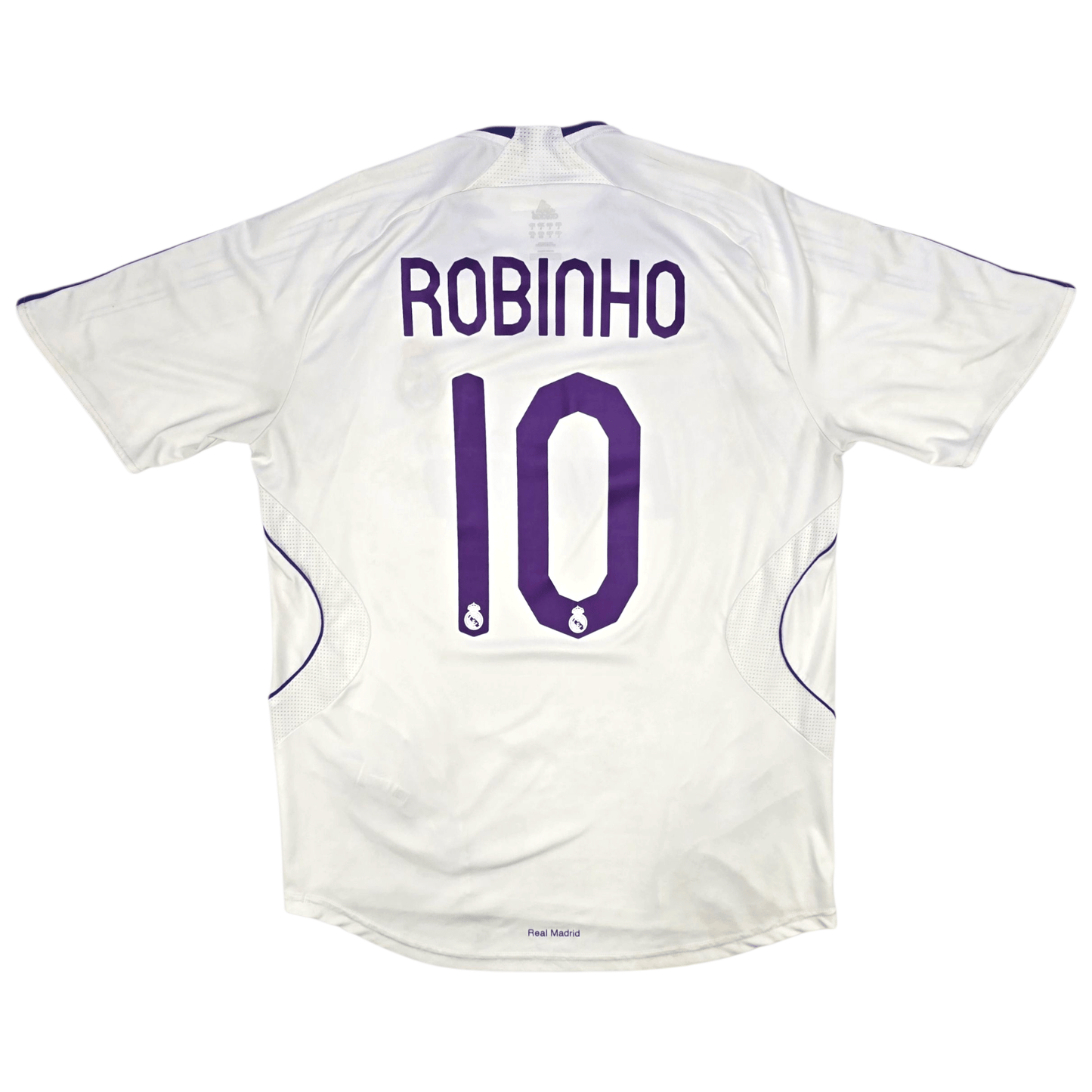 2007/08 Real Madrid Home Football Shirt (L) Adidas #10 Robinho