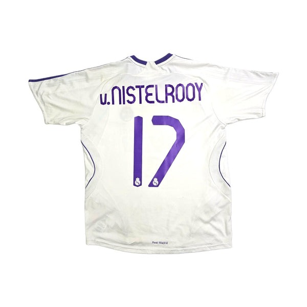 2007/08 Real Madrid Home Football Shirt (S) Adidas #17 v.Nistelrooy
