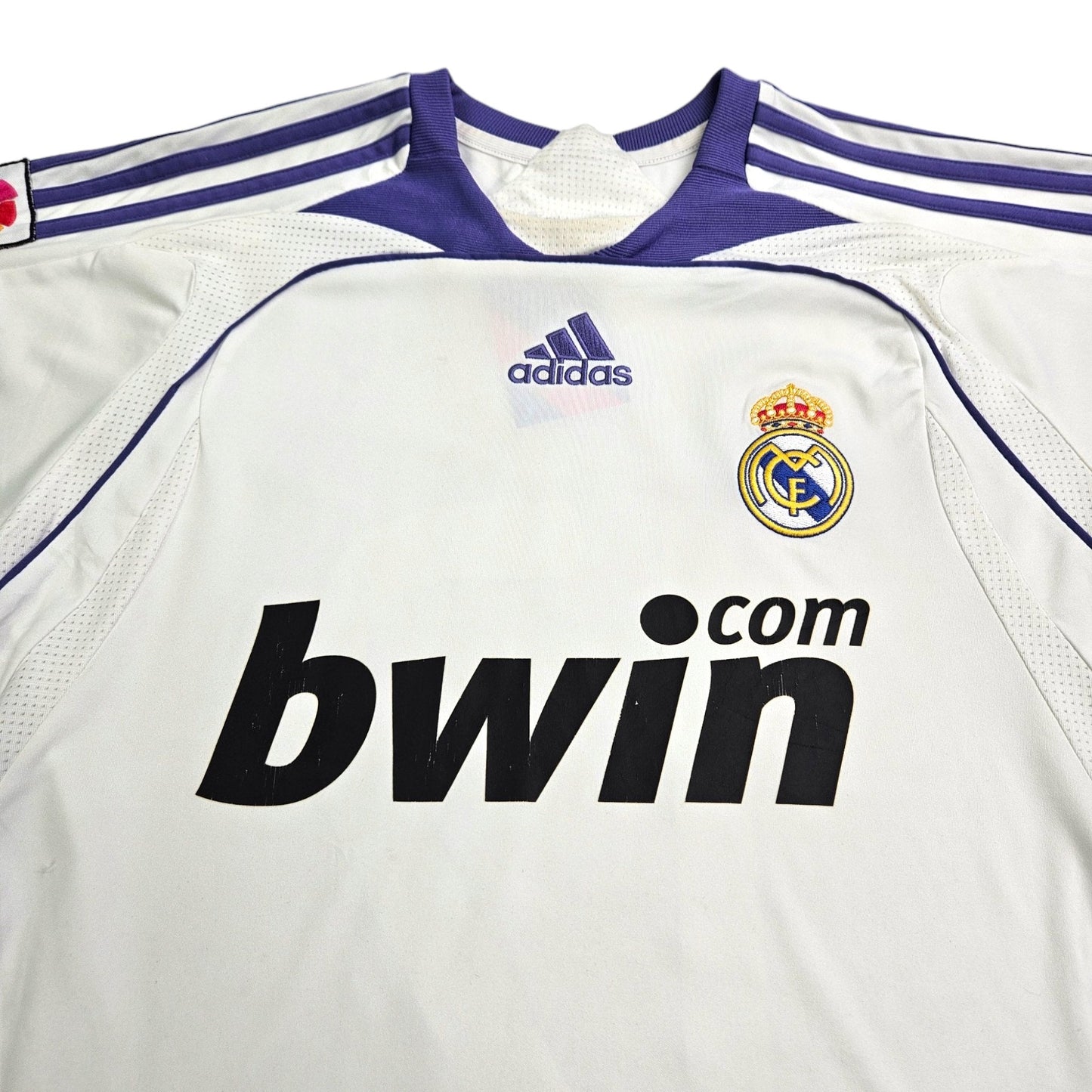 2007/08 Real Madrid Home Football Shirt (S) Adidas #17 v.Nistelrooy