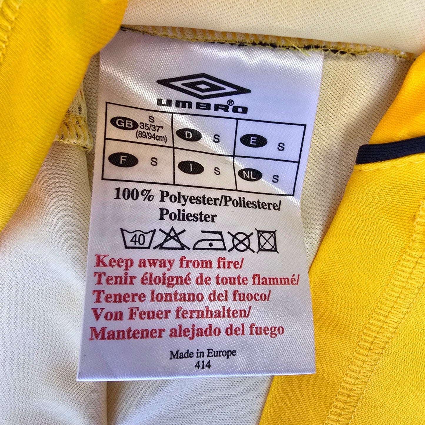 2007/08 Roda JC Home Football Shirt (M) Umbro