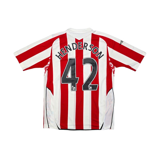 2007/08 Sunderland Home Football Shirt (L) Umbro #42 Henderson