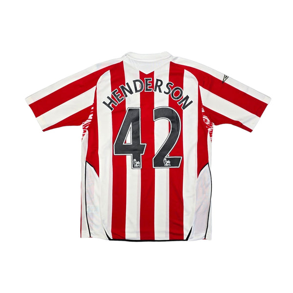 2007/08 Sunderland Home Football Shirt (L) Umbro #42 Henderson