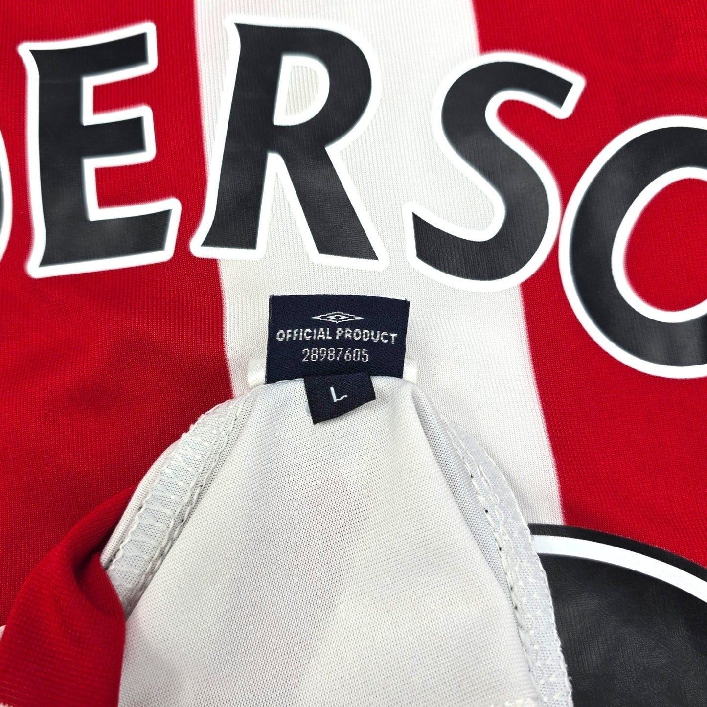 2007/08 Sunderland Home Football Shirt (L) Umbro #42 Henderson