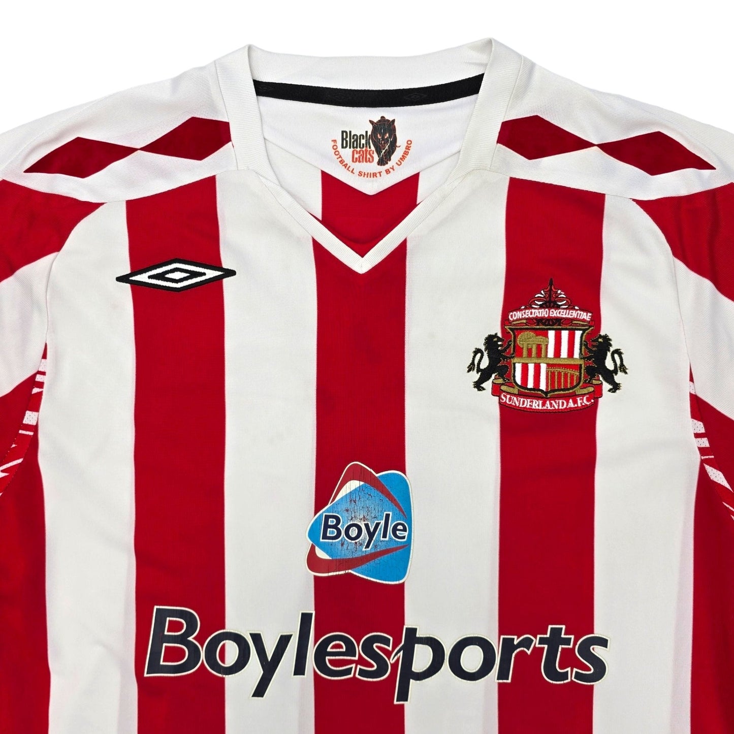 2007/08 Sunderland Home Football Shirt (L) Umbro #42 Henderson