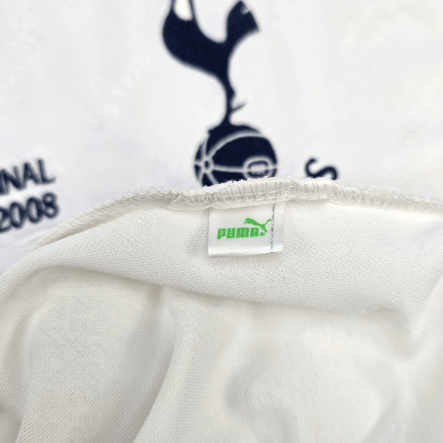 2007/08 Tottenham Hotspur Home Football Shirt (L) Puma #39 Woodgate (Carling Cup Final)