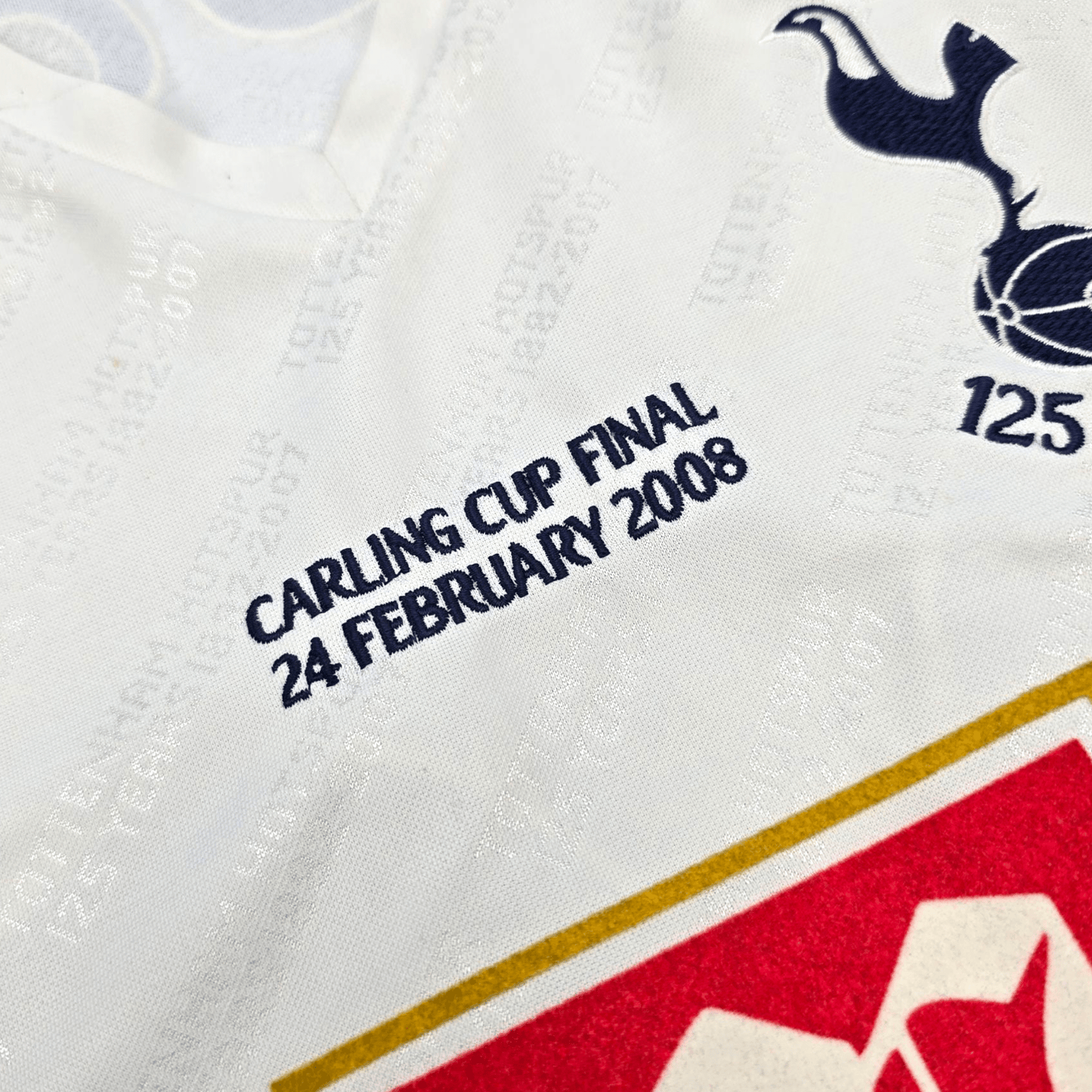 2007/08 Tottenham Hotspur Home Football Shirt (L) Puma #39 Woodgate (Carling Cup Final)