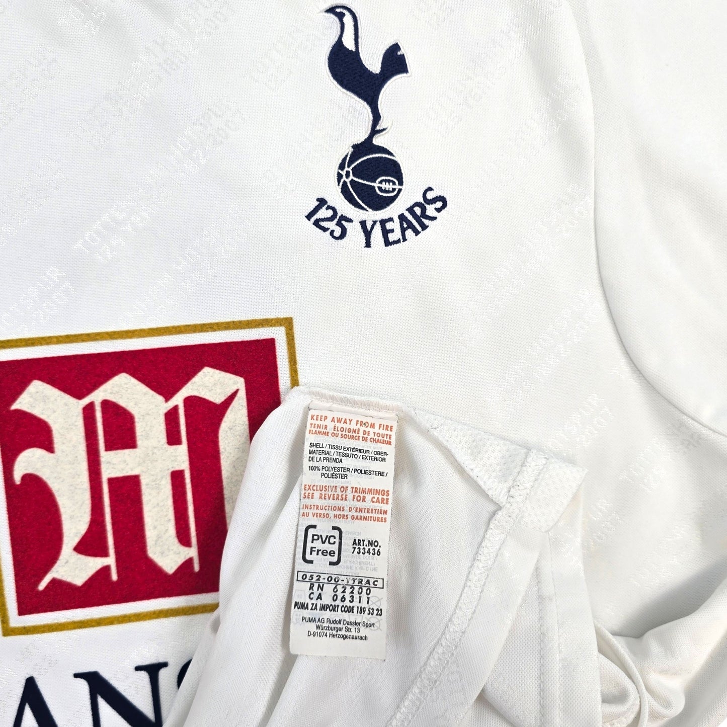 2007/08 Tottenham Hotspur Home Football Shirt (XL) Puma #9 Berbatov (Centenary)