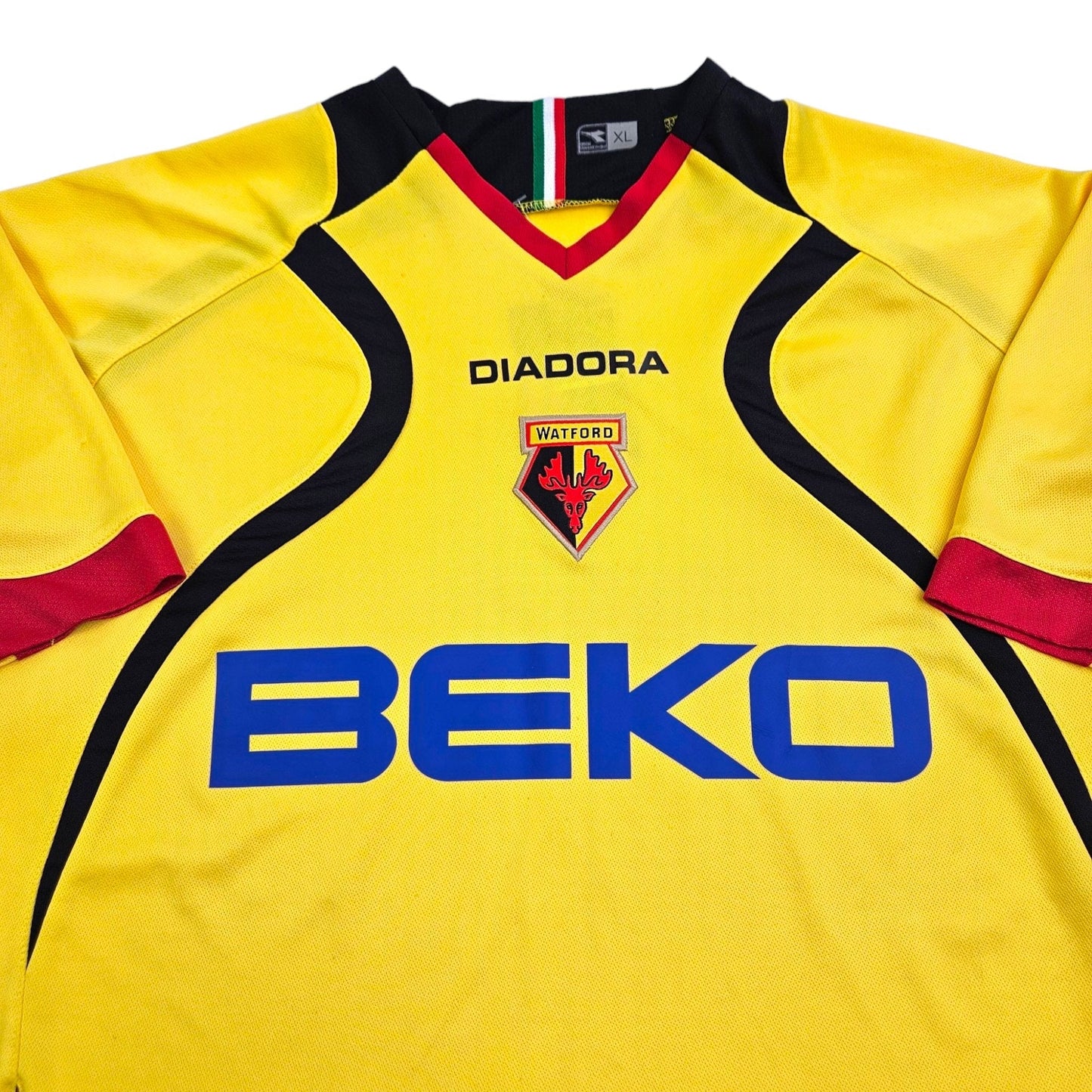 2007/08 Watford Home Football Shirt (XL) Diadora