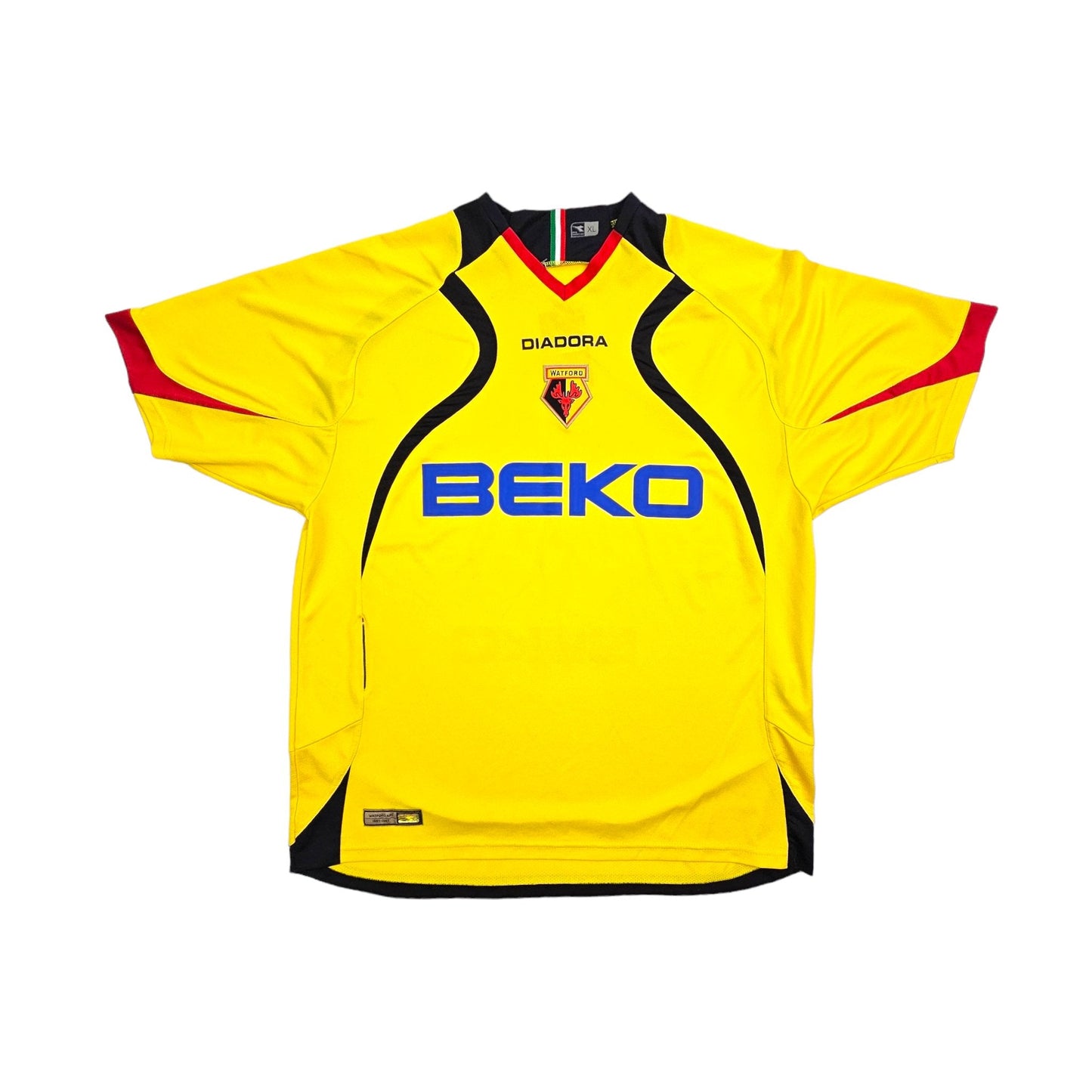 2007/08 Watford Home Football Shirt (XL) Diadora