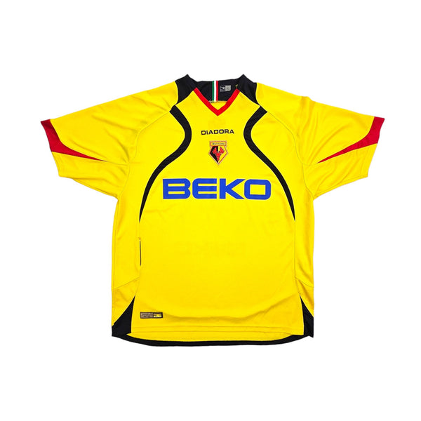 2007/08 Watford Home Football Shirt (XL) Diadora