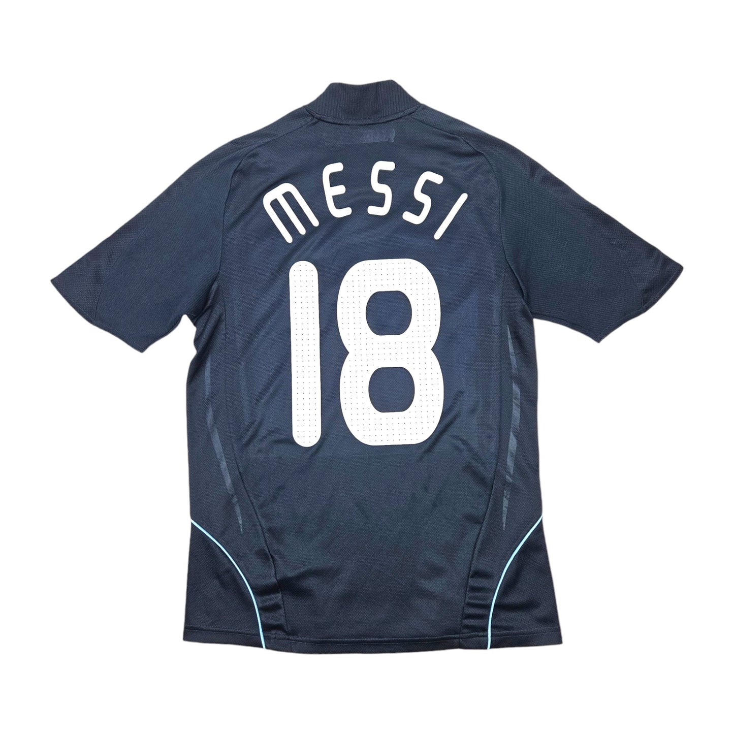 2007/09 Argentina Away Football Shirt (M) Adidas #18 Messi