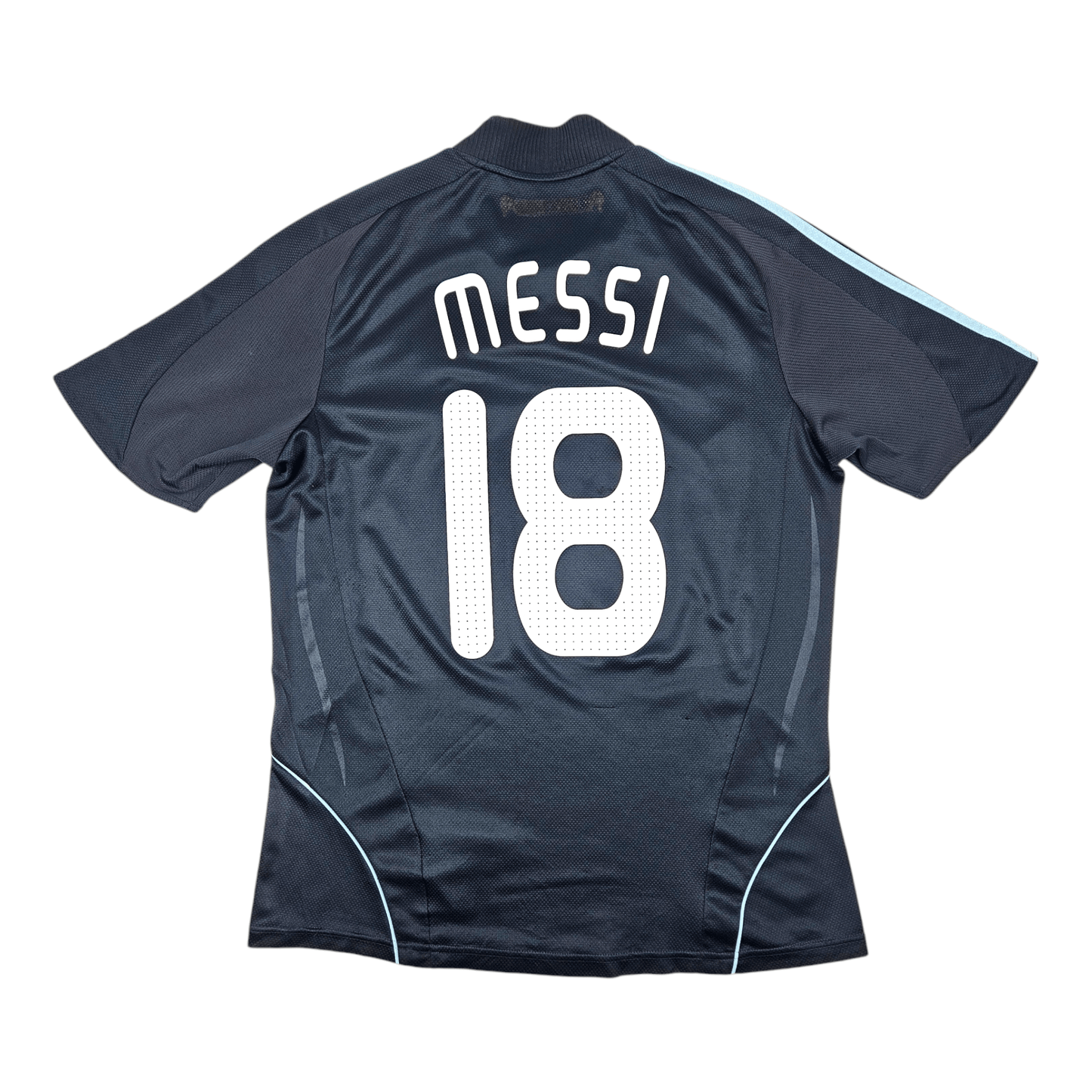 2007/09 Argentina Away Football Shirt (M) Adidas #18 Messi