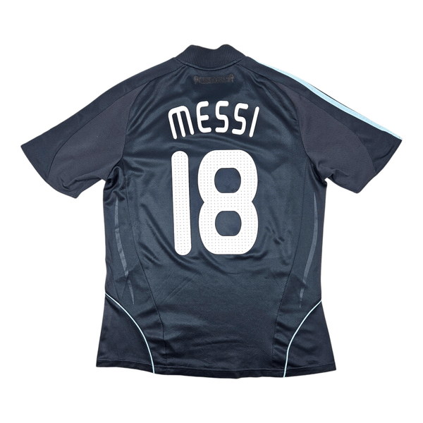 2007/09 Argentina Away Football Shirt (M) Adidas #18 Messi