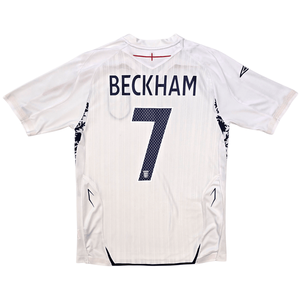 2007/09 England Home Football Shirt (S) Umbro #7 Beckham