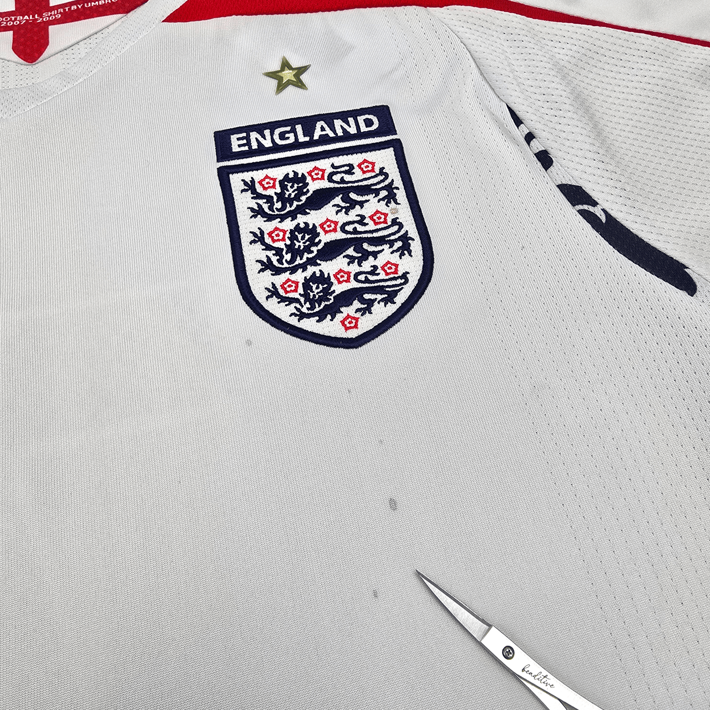 2007/09 England Home Football Shirt (S) Umbro #7 Beckham