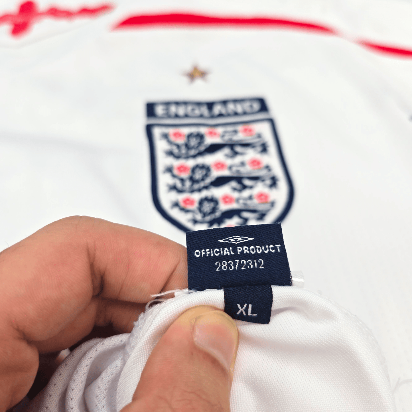 2007/09 England Home Football Shirt (XL) Umbro #19 Crouch