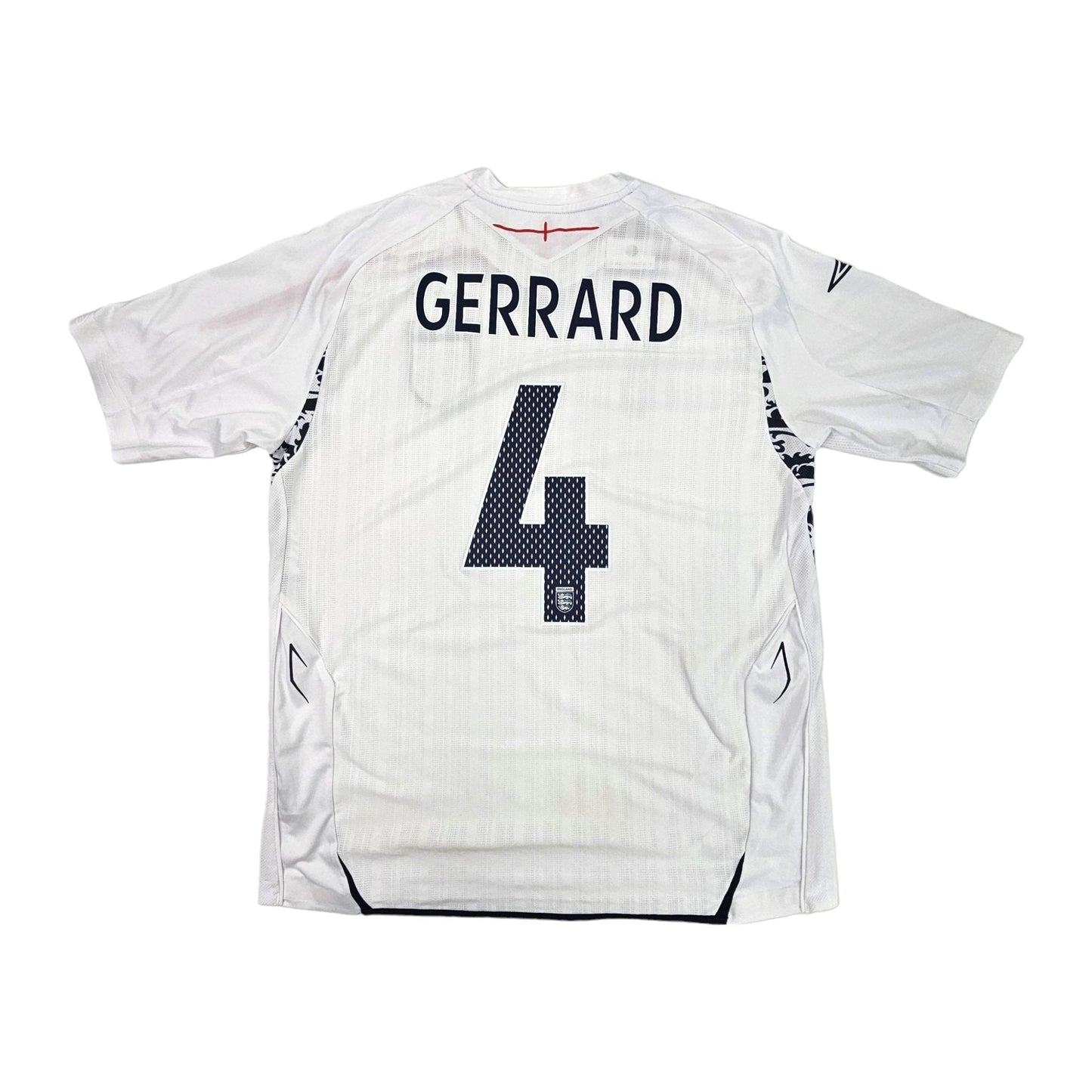 2007/09 England Home Football Shirt (XL) Umbro #4 Gerrard