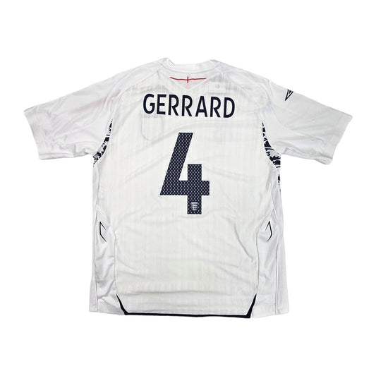 2007/09 England Home Football Shirt (XL) Umbro #4 Gerrard