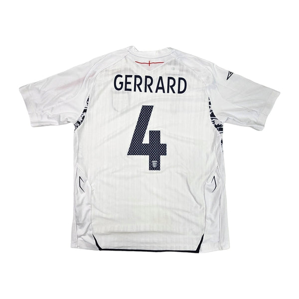 2007/09 England Home Football Shirt (XL) Umbro #4 Gerrard