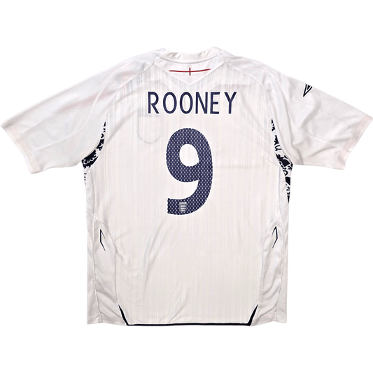 2007/09 England Home Football Shirt (XL) Umbro #9 Rooney
