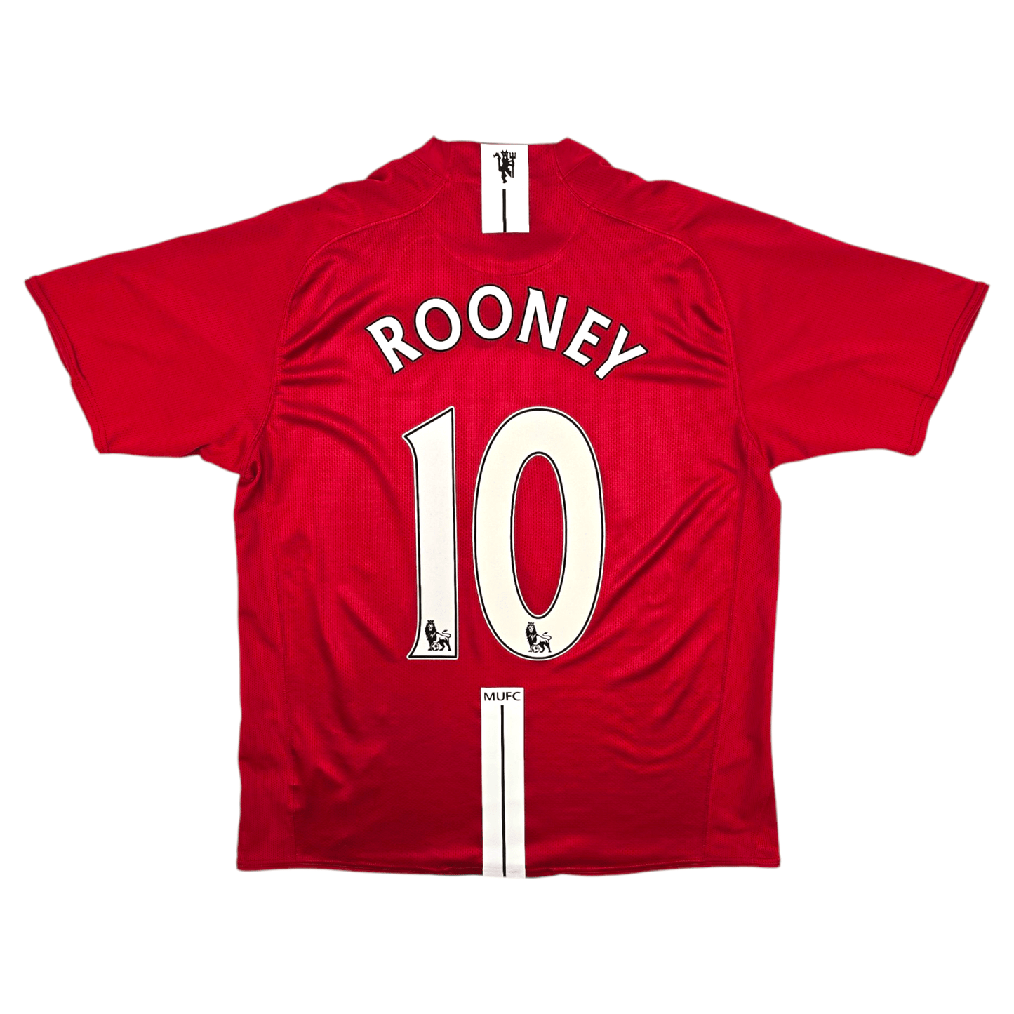 2007/09 Manchester United Home Football Shirt (L) Nike #10 Rooney