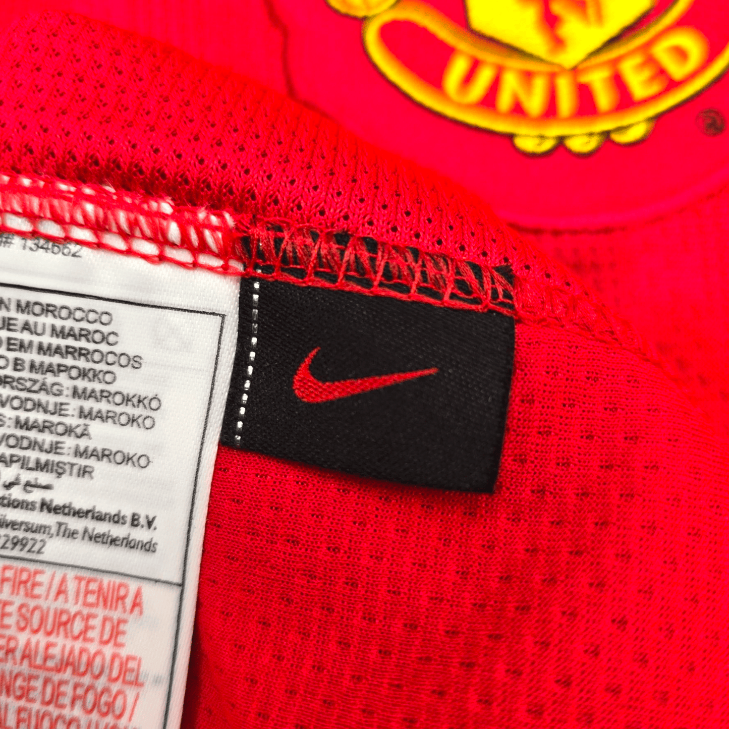 2007/09 Manchester United Home Football Shirt (M) Nike #7 Ronaldo