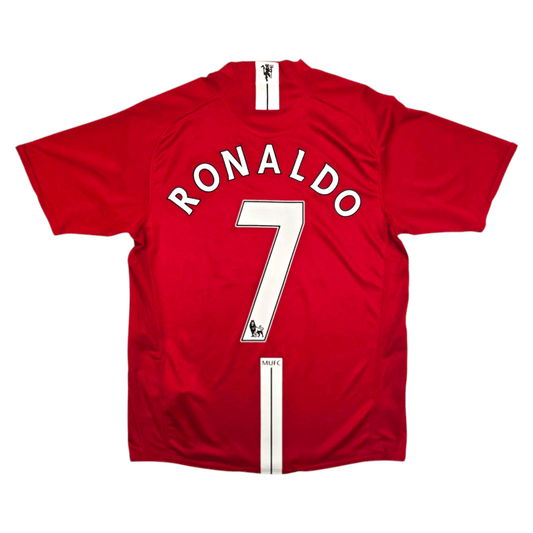 2007/09 Manchester United Home Football Shirt (M) Nike #7 Ronaldo