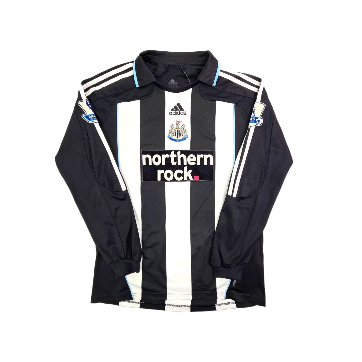 2007/09 Newcastle United Home Football Shirt (M) Adidas #7 Barton (Player Version)