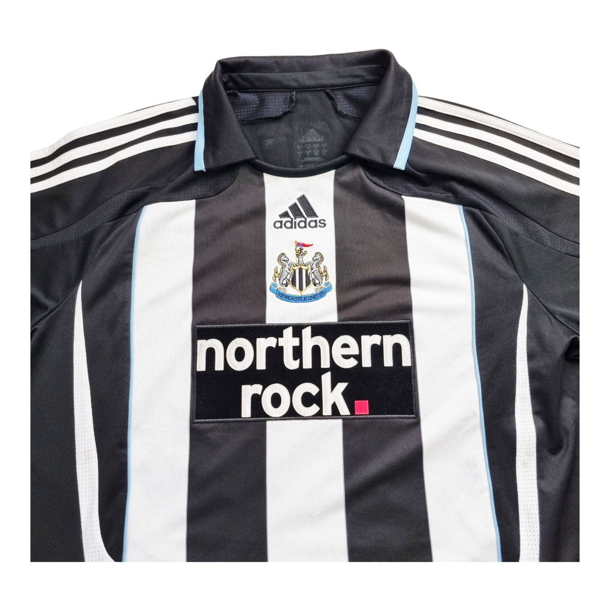 2007/8 Newcastle United Home Football Shirt (L) Adidas #11 Duff